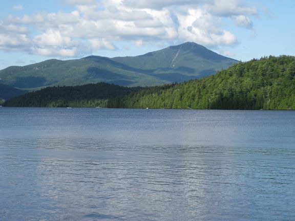 Mountain and lake landscape